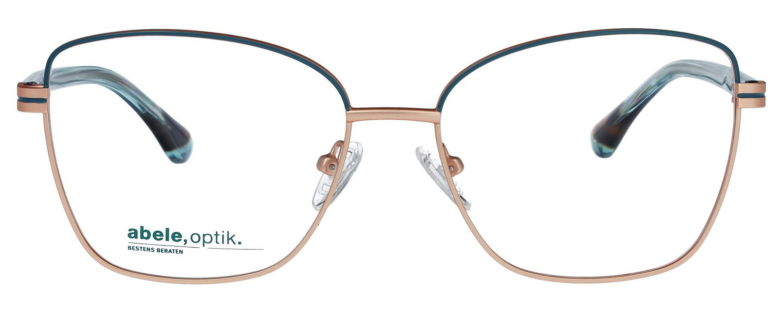 zu sehen ist die Korrektionsbrille 152071 von Abele Optik in der Farbe Gold.